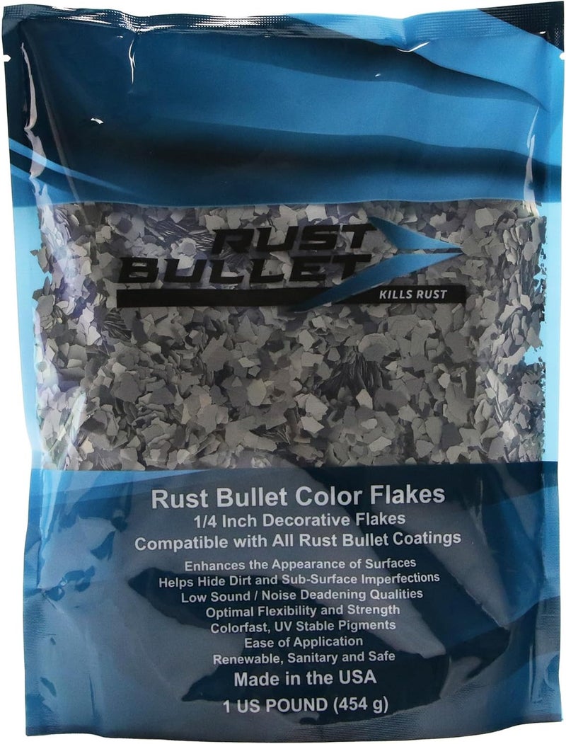 RUST BULLET Decorative Color Flakes - Twilight Blend - Customize Concrete Floors with 1 LB of Durable, UV-Resistant Vinyl Chips for Stunning, Long-Lasting Designs - Image 2